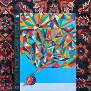 NWOT Colourful Geometric Bird 1000-Piece Jigsaw Puzzle - Multicolor